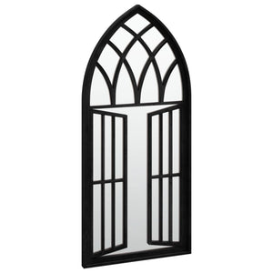 vidaXL Mirror Black 100x45 cm Iron for Indoors