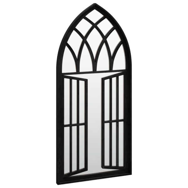 vidaXL Mirror Black 100x45 cm Iron for Indoors