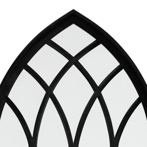 vidaXL Mirror Black 100x45 cm Iron for Indoors