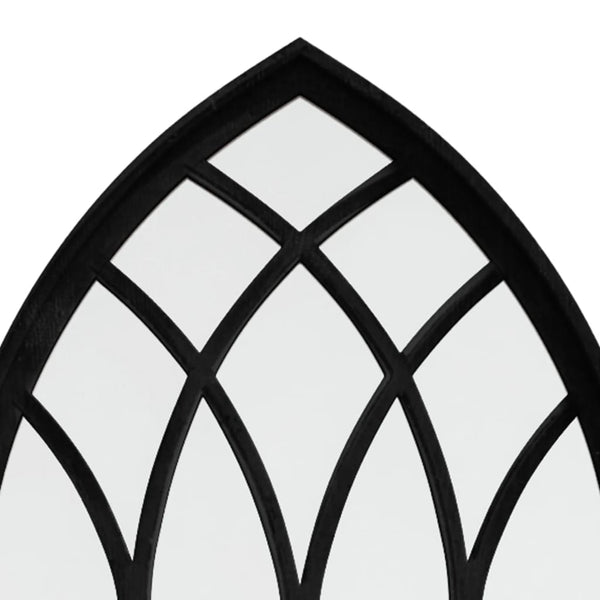 vidaXL Mirror Black 100x45 cm Iron for Indoors