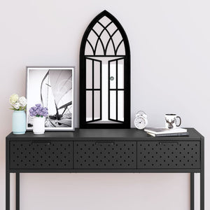 vidaXL Mirror Black 70x30 cm Iron for Indoor Use