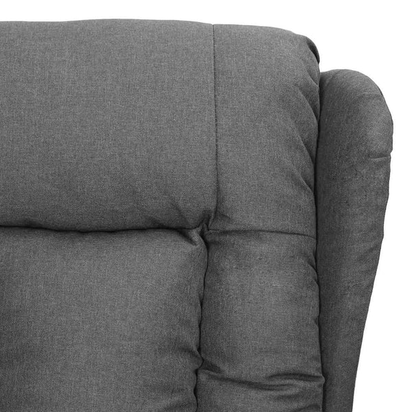 vidaXL Recliner Light Grey Fabric