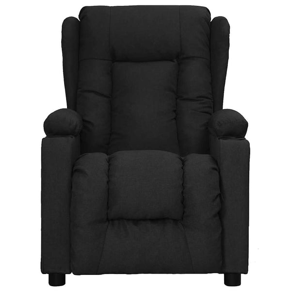 vidaXL Recliner Black Fabric