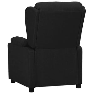 vidaXL Recliner Black Fabric