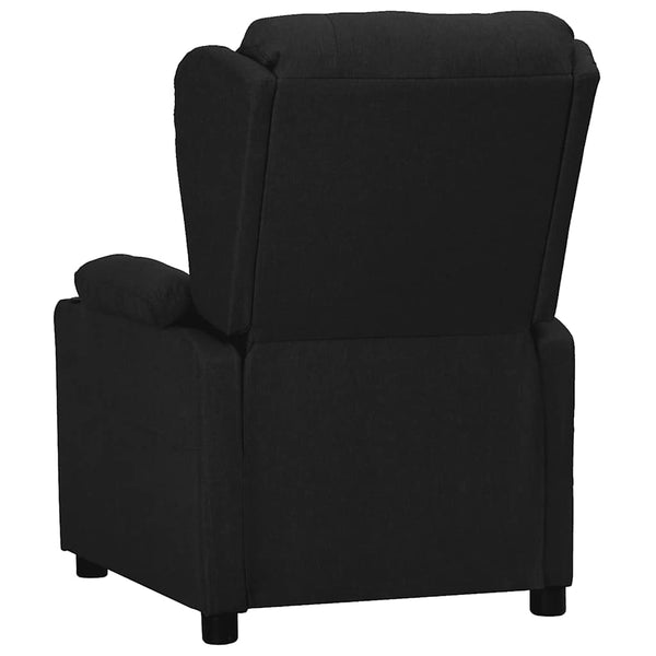 vidaXL Recliner Black Fabric