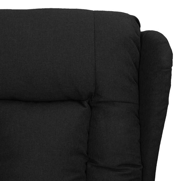 vidaXL Recliner Black Fabric