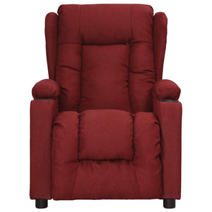 vidaXL Recliner Chair Wine Red Fabric