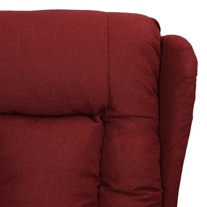 vidaXL Recliner Chair Wine Red Fabric