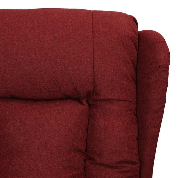 vidaXL Recliner Chair Wine Red Fabric