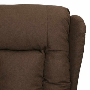 vidaXL Recliner Brown Fabric