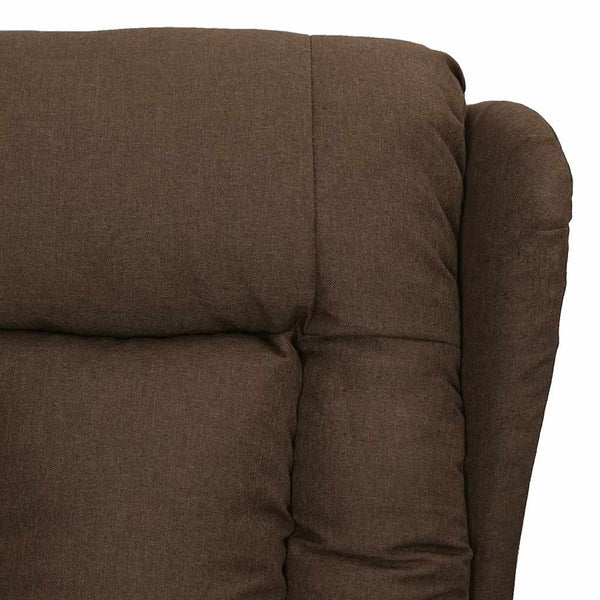 vidaXL Recliner Brown Fabric