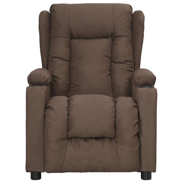 vidaXL Recliner Taupe Fabric