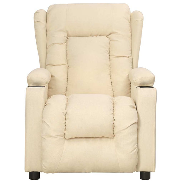 vidaXL Lift Recliner Cream Fabric