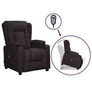 vidaXL Recliner Chair Black Artificial Leather