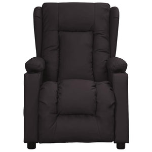 vidaXL Recliner Chair Black Artificial Leather