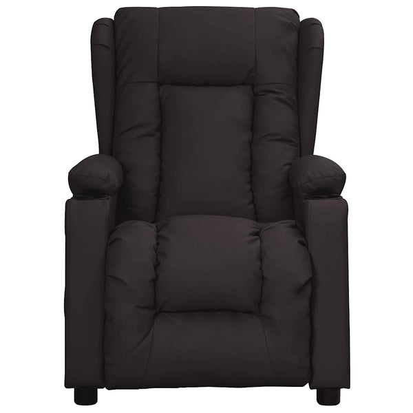 vidaXL Recliner Chair Black Artificial Leather