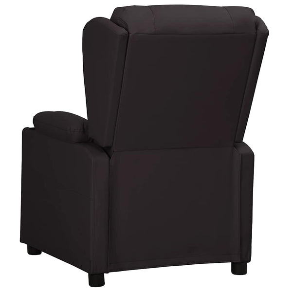 vidaXL Recliner Chair Black Artificial Leather
