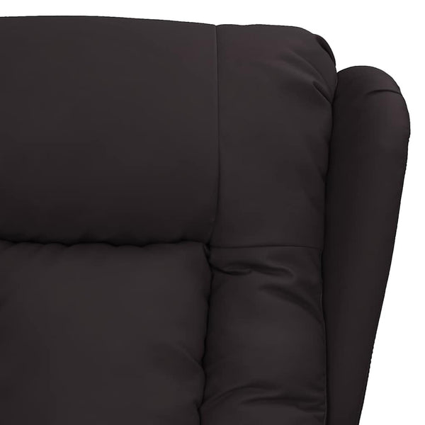 vidaXL Recliner Chair Black Artificial Leather