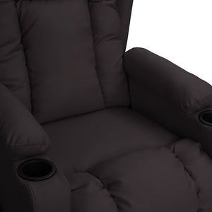 vidaXL Recliner Chair Black Artificial Leather