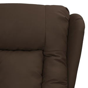vidaXL Recliner Brown Faux Leather