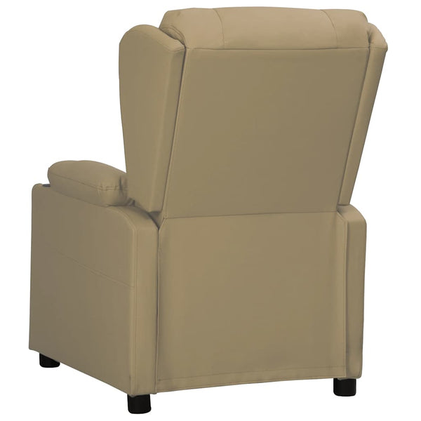 vidaXL Recliner Cappuccino Brown Faux Leather