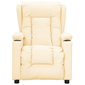 vidaXL Recliner Cream Artificial Leather