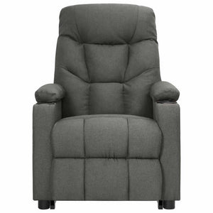 vidaXL Recliner Dark Grey Fabric