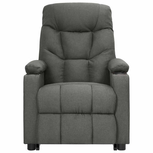 vidaXL Recliner Dark Grey Fabric