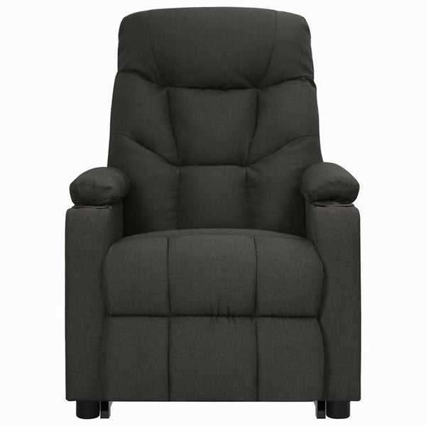 vidaXL Recliner Black Fabric