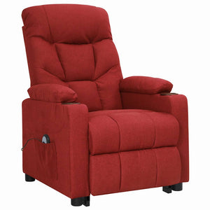 vidaXL Recliner Chair Wine Red Fabric