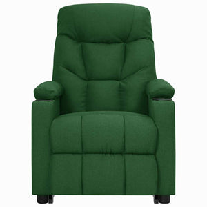 vidaXL Recliner Dark Green Fabric