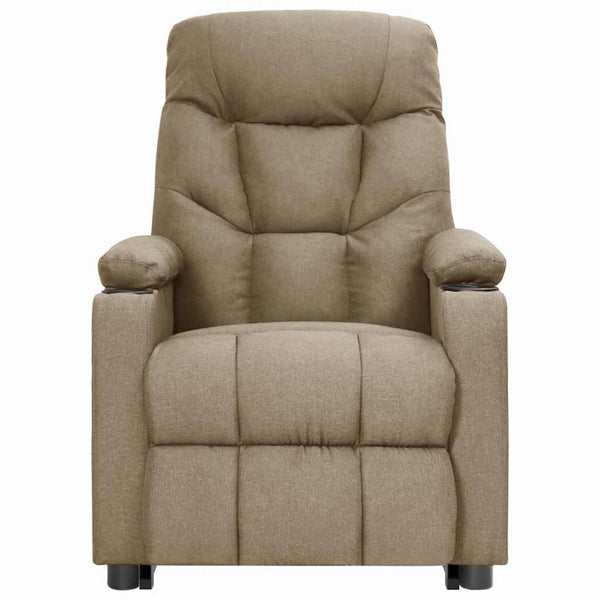 vidaXL Recliner Taupe Fabric