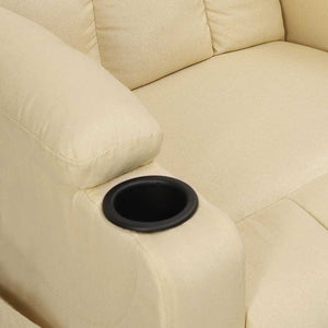 vidaXL Lift Recliner Cream Fabric