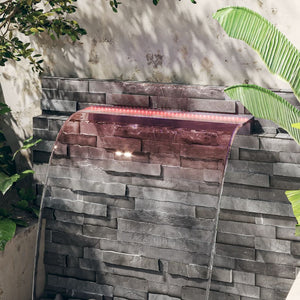 vidaXL Waterfall Element with RGB LEDs Acrylic 90 cm