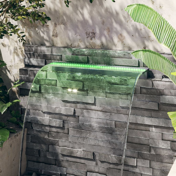 vidaXL Waterfall Element with RGB LEDs Acrylic 90 cm