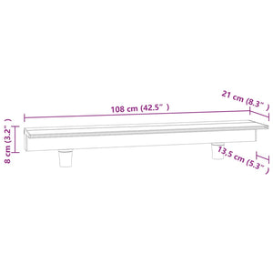 vidaXL Waterfall Element with RGB LEDs Acrylic 108 cm