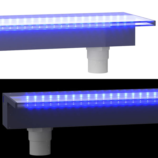 vidaXL Waterfall Element with RGB LEDs Acrylic 108 cm