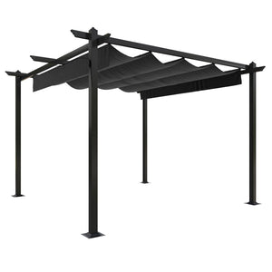 vidaXL Pergola with Retractable Roof 3x3 m Anthracite