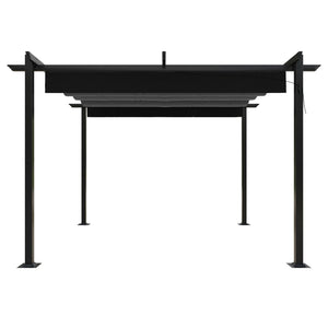 vidaXL Pergola with Retractable Roof 3x3 m Anthracite