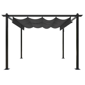 vidaXL Pergola with Retractable Roof 3x3 m Anthracite