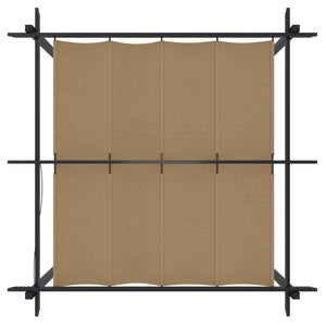 vidaXL Gazebo with Retractable Roof 3x3 m Taupe