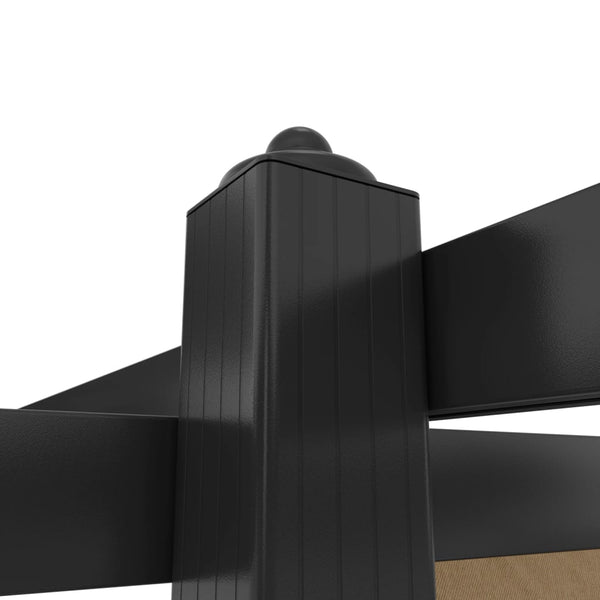 vidaXL Pergola with Retractable Roof 4x3 m Taupe