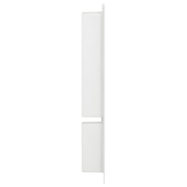 vidaXL Shower Niche with 2 Compartments High Gloss White 41x69x9 cm
