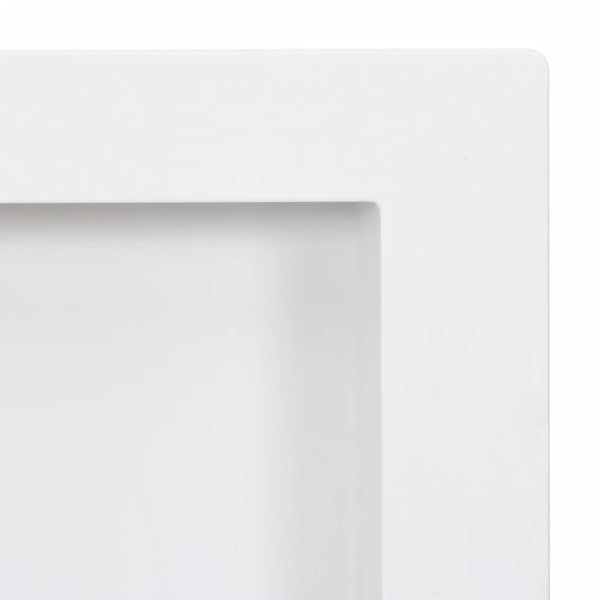 vidaXL Shower Niche with 2 Compartments High Gloss White 41x69x9 cm