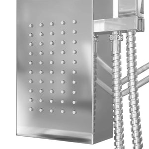 vidaXL Stainless Steel Square Shower Panel System