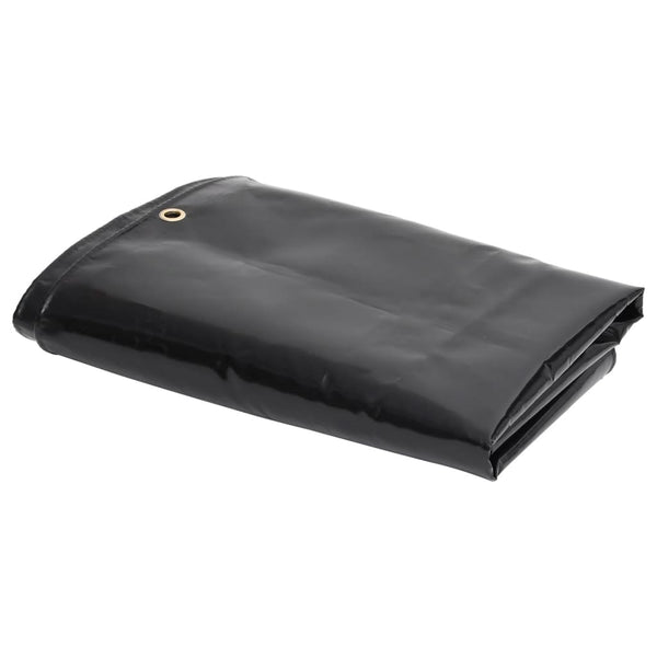 vidaXL Tarpaulin 650 gsm 3x3 m Black