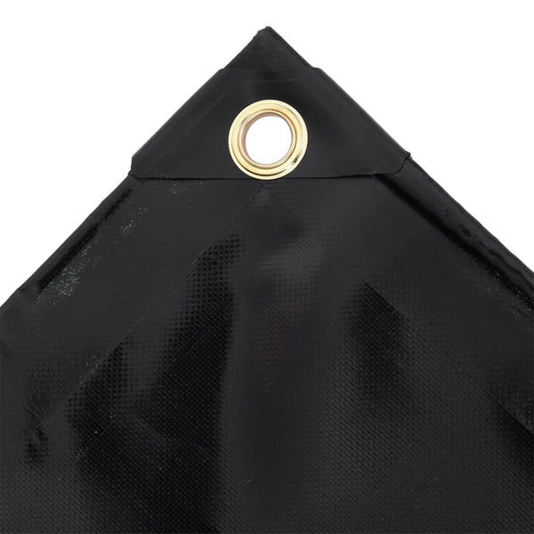 vidaXL Tarpaulin 650 gsm 3x3 m Black
