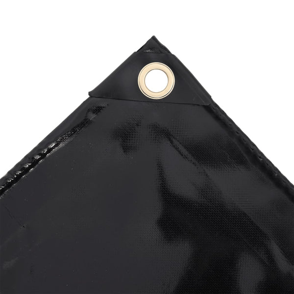 vidaXL Tarpaulin 650 gsm 3x3 m Black