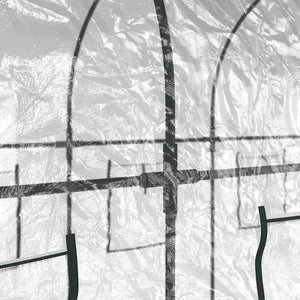 vidaXL Greenhouse Transparent 160x400x190 cm PVC & Steel