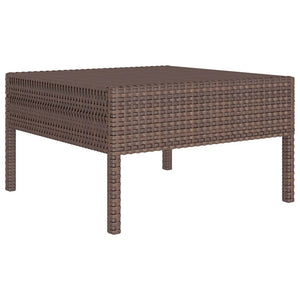 vidaXL 12-piece Garden Lounge Set with Cushions Poly Rattan Brown
